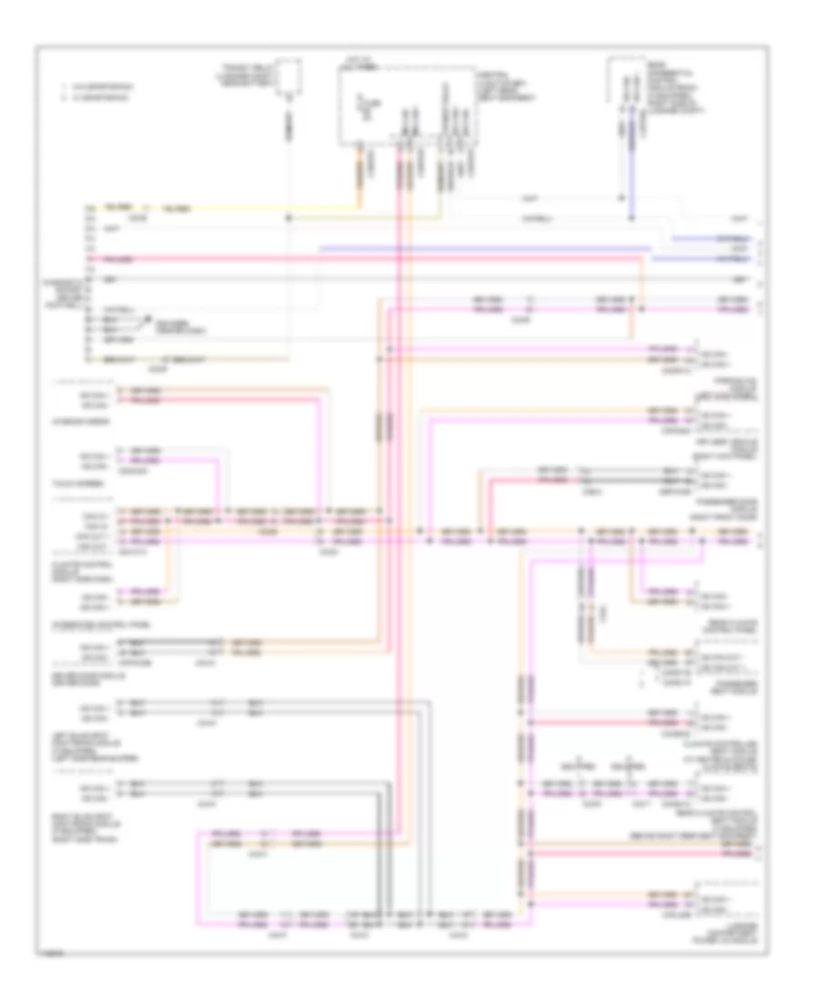 Diagnostic Socket Wiring Diagram 1 of 2 for Jaguar XJ L Portfolio 2013