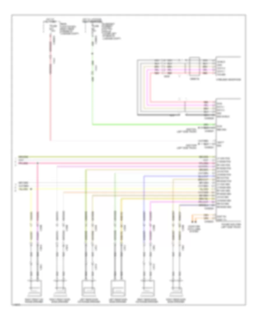 Navigation Wiring Diagram, 10 Speaker System (4 of 4) for Jaguar XJ L Portfolio 2013