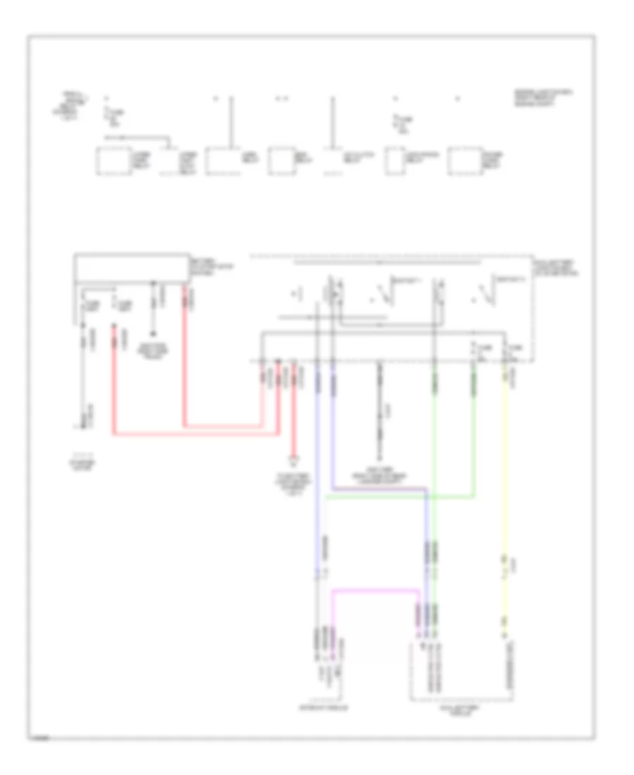 Power Distribution Wiring Diagram (2 of 7) for Jaguar XJ L Portfolio 2013