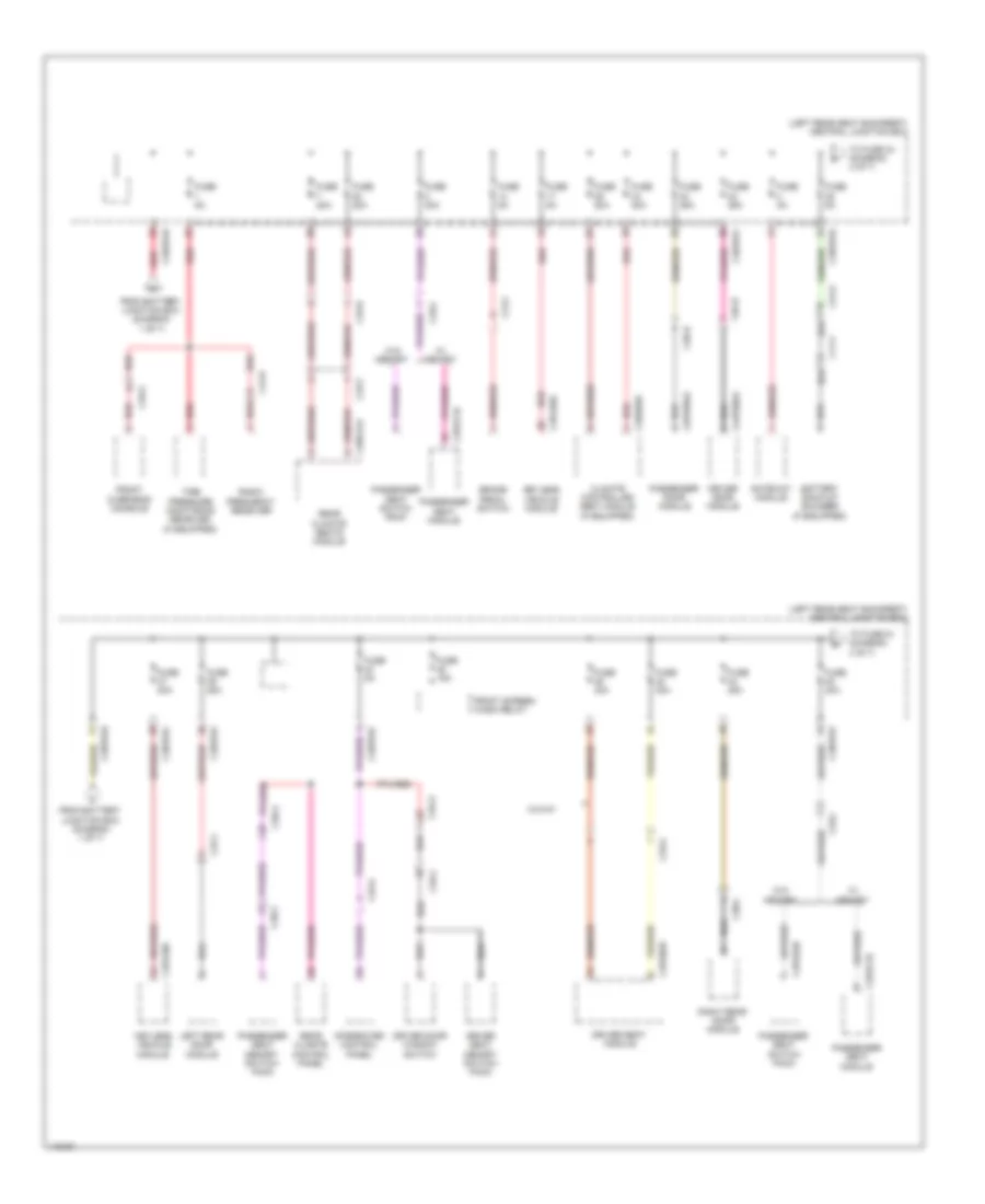 Power Distribution Wiring Diagram 3 of 7 for Jaguar XJ L Portfolio 2013