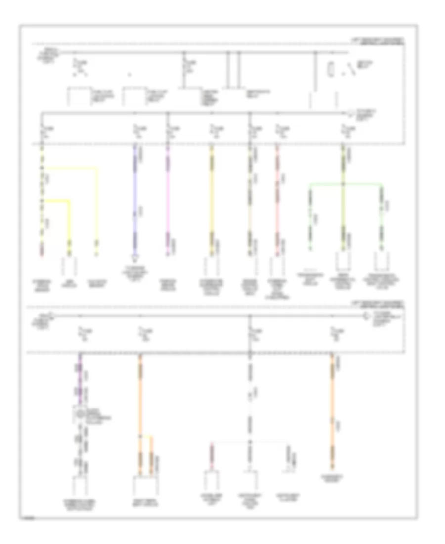 Power Distribution Wiring Diagram (4 of 7) for Jaguar XJ L Portfolio 2013