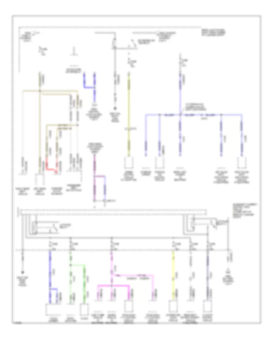 Power Distribution Wiring Diagram 7 of 7 for Jaguar XJ L Portfolio 2013