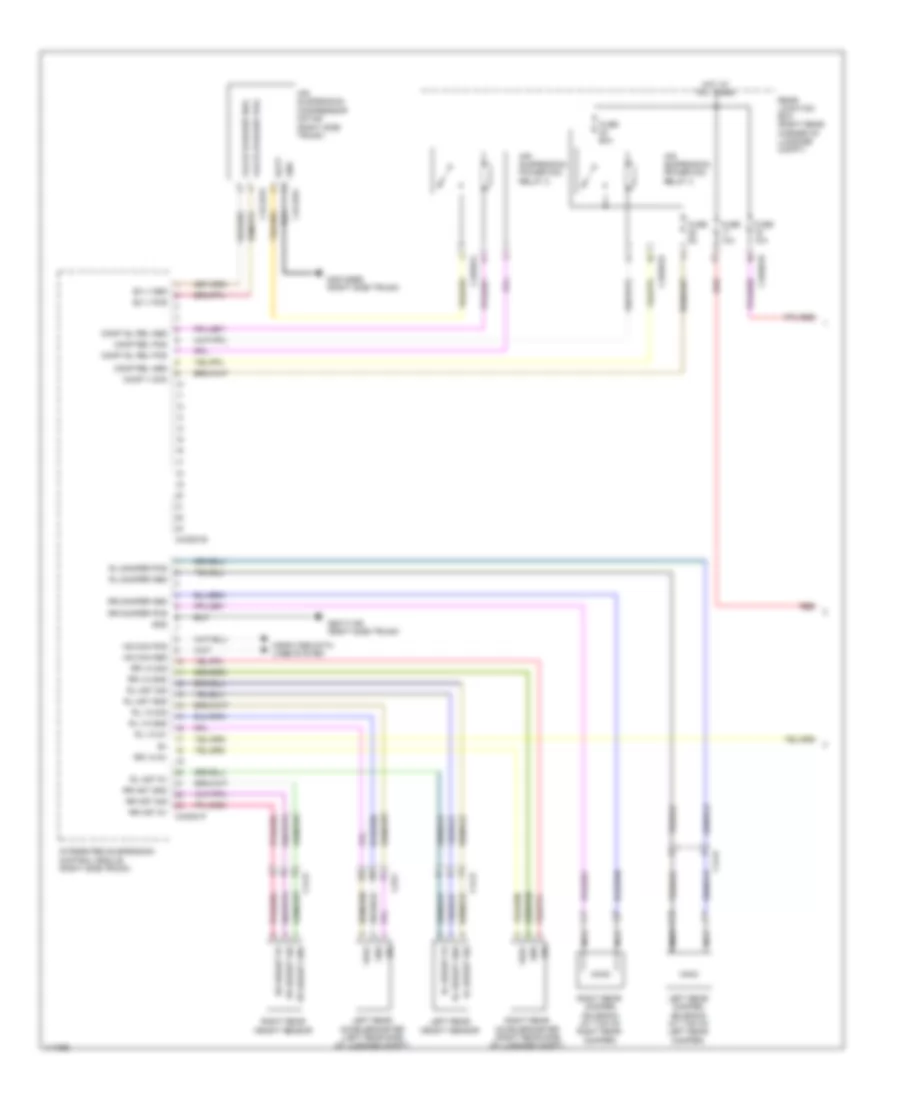 Electronic Suspension Wiring Diagram 1 of 2 for Jaguar XJ L Supercharged 2013