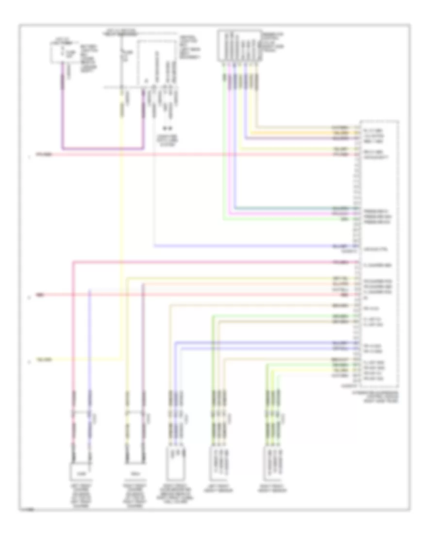 Electronic Suspension Wiring Diagram 2 of 2 for Jaguar XJ L Supercharged 2013