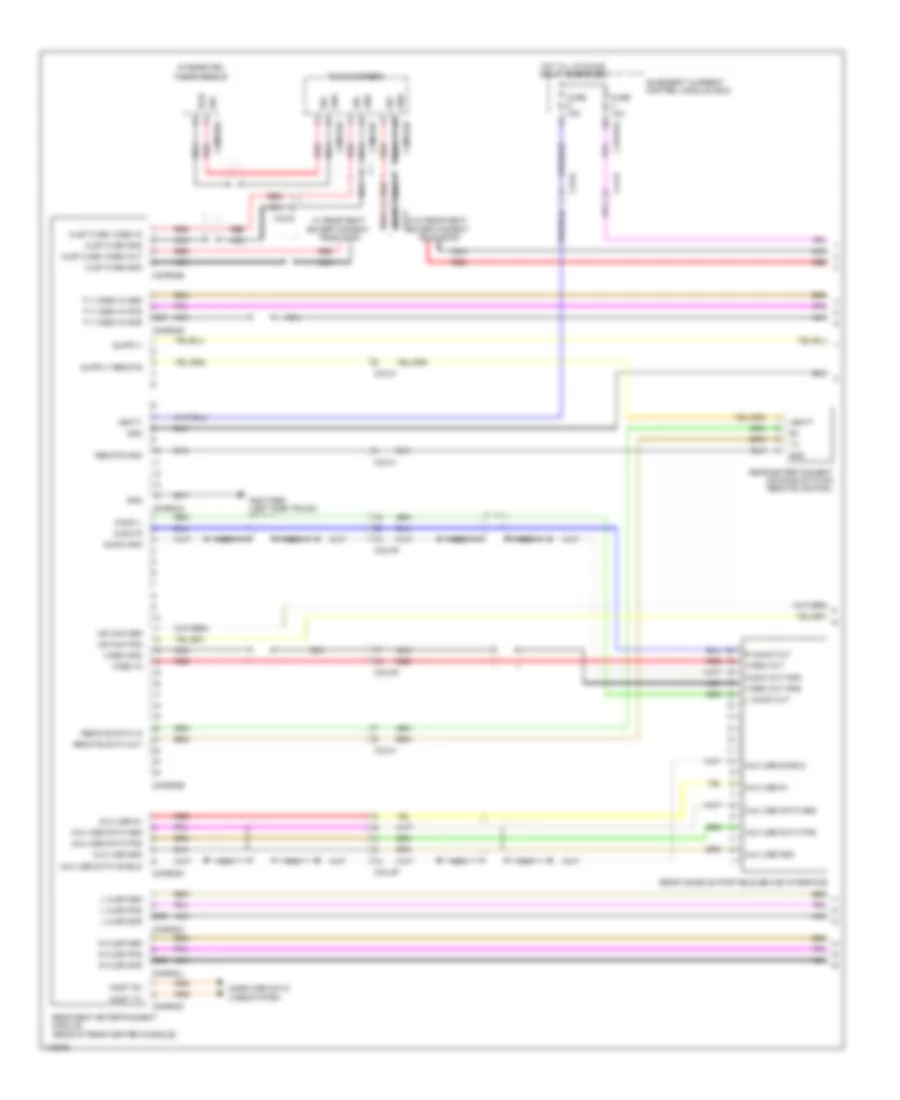 Rear Seat Entertainment Wiring Diagram (1 of 2) for Jaguar XJ L Supercharged 2013