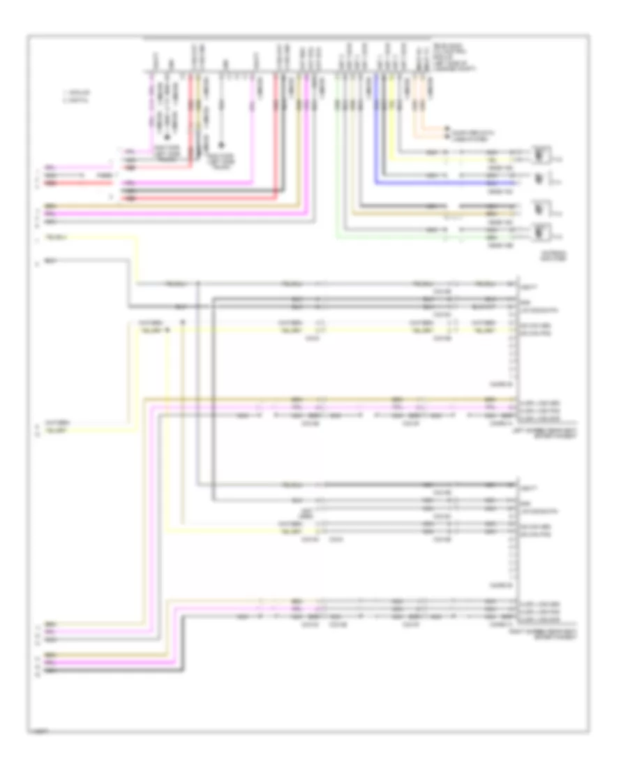 Rear Seat Entertainment Wiring Diagram (2 of 2) for Jaguar XJ L Supercharged 2013