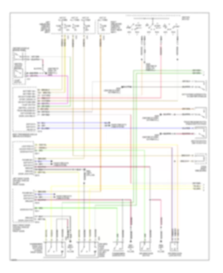 Power Door Lock Wiring Diagram 1 of 2 for Jaguar XJ8 L 1999