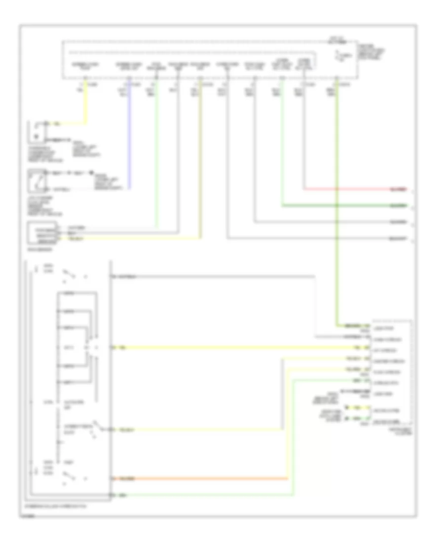 Электросхема стеклоочистителя, дворников и омывателя (1 из 2) для Jaguar XKR 2007