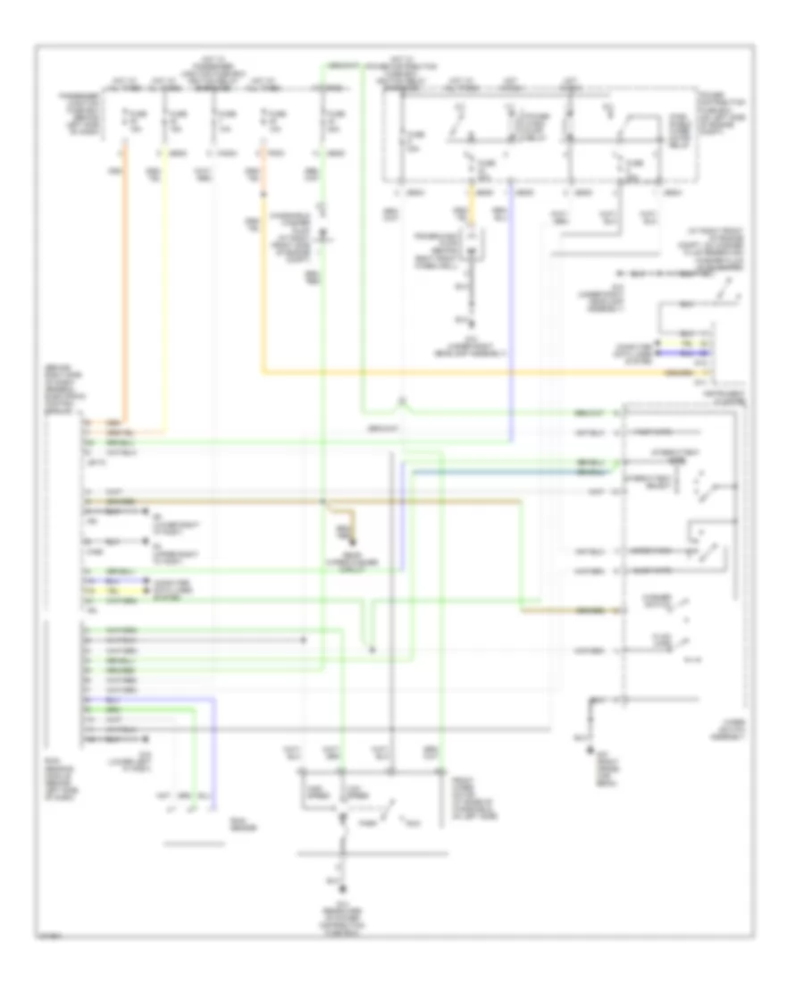 Электросхема передних стеклоочистителей дворников и омывателя лобового стекла, С Датчик дождя для Jaguar X-Type 2007