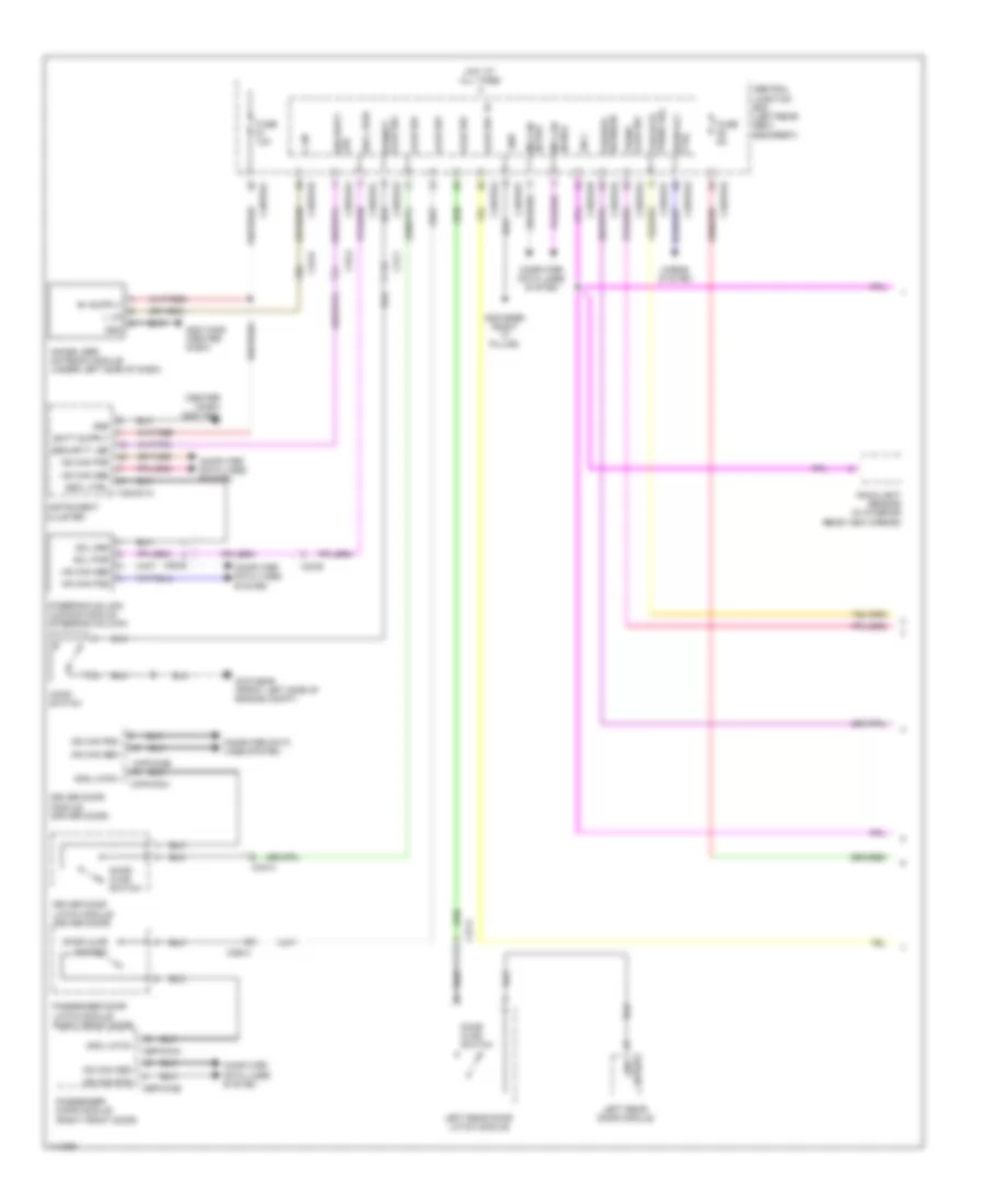 Anti theft Wiring Diagram 1 of 2 for Jaguar XJ Supercharged 2013