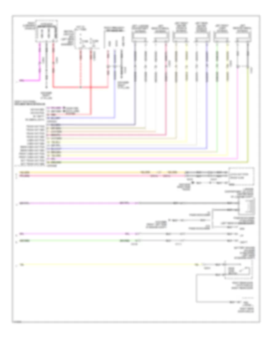 Anti-theft Wiring Diagram (2 of 2) for Jaguar XJ Supercharged 2013