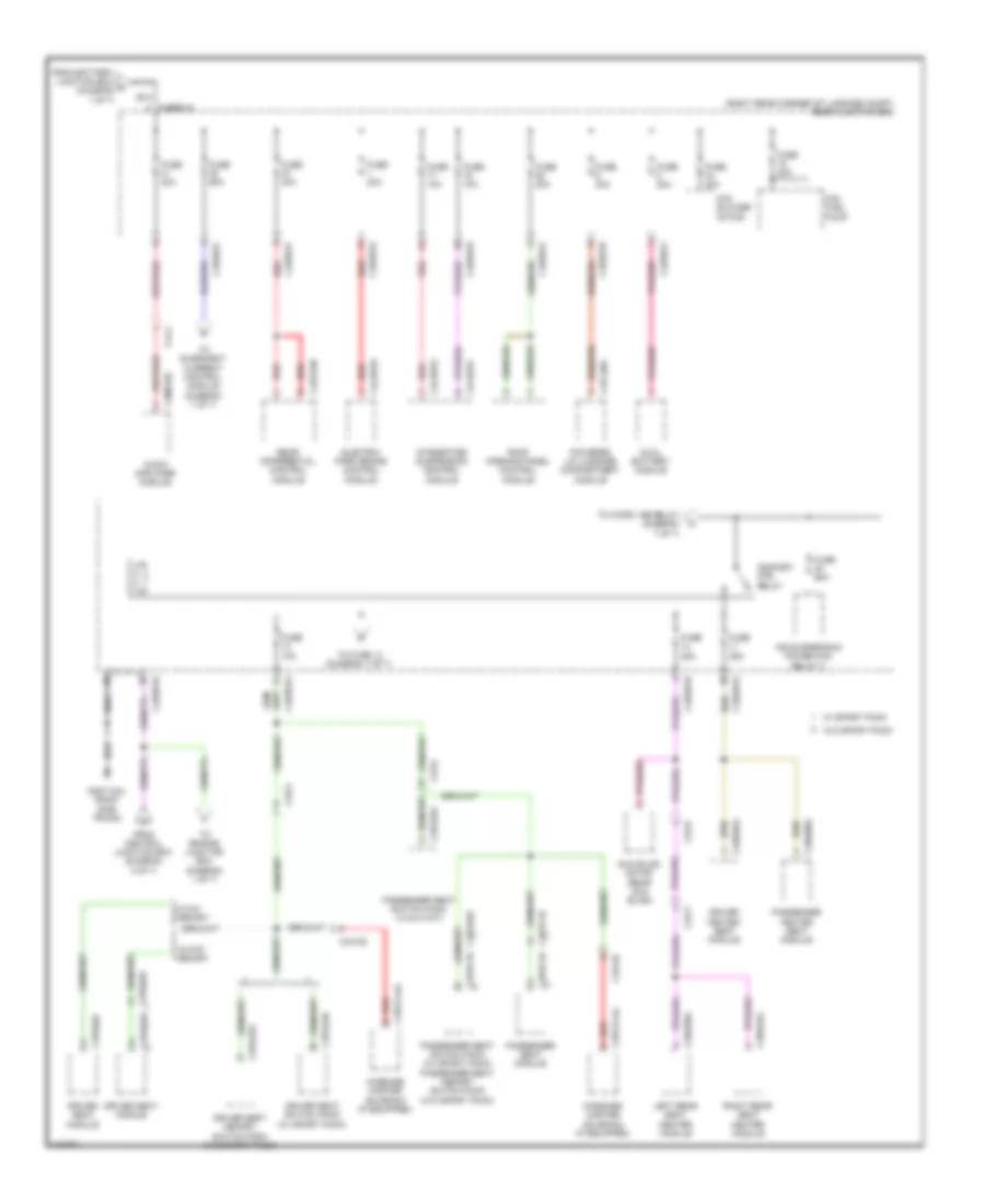 Power Distribution Wiring Diagram (6 of 7) for Jaguar XJ Supercharged 2013