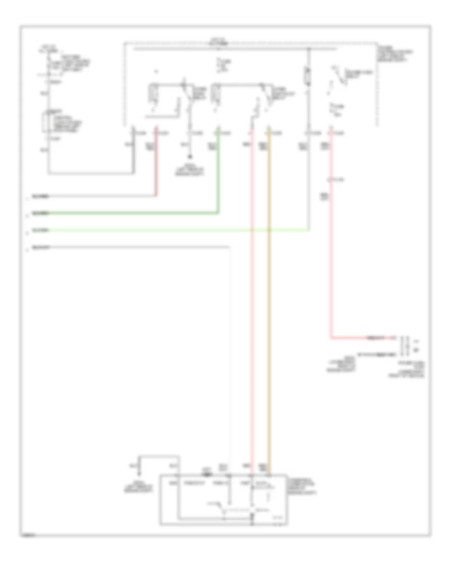 Wiper Washer Wiring Diagram 2 of 2 for Jaguar XK 2013