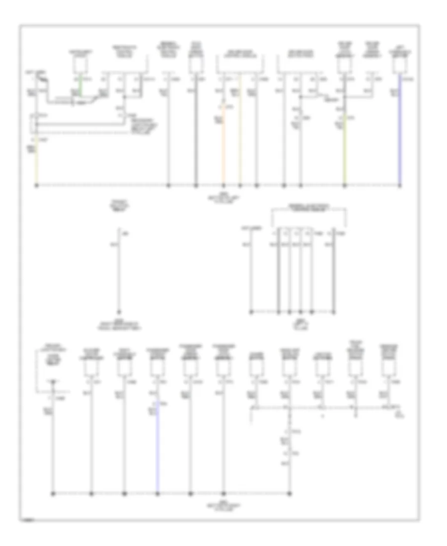 Ground Distribution Wiring Diagram (4 of 4) for Jaguar S-Type 2000