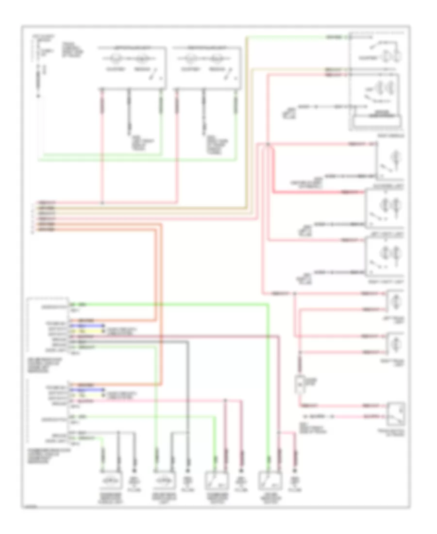 Courtesy Lamps Wiring Diagram (2 of 2) for Jaguar XJ8 2000