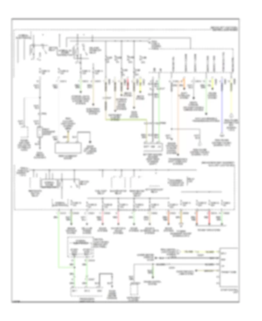 Power Distribution Wiring Diagram 2 of 2 for Jaguar XKR 2013