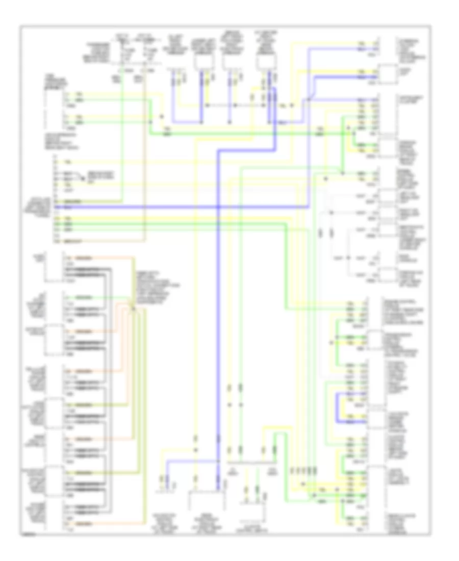 Computer Data Lines Wiring Diagram for Jaguar XJ8 Super V8 2008