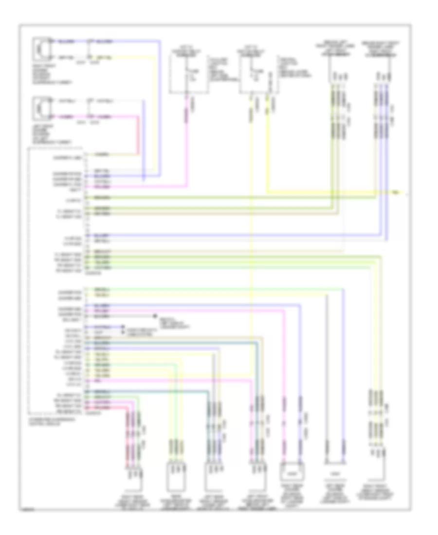 Electronic Suspension Wiring Diagram 1 of 2 for Jaguar F Type 2014