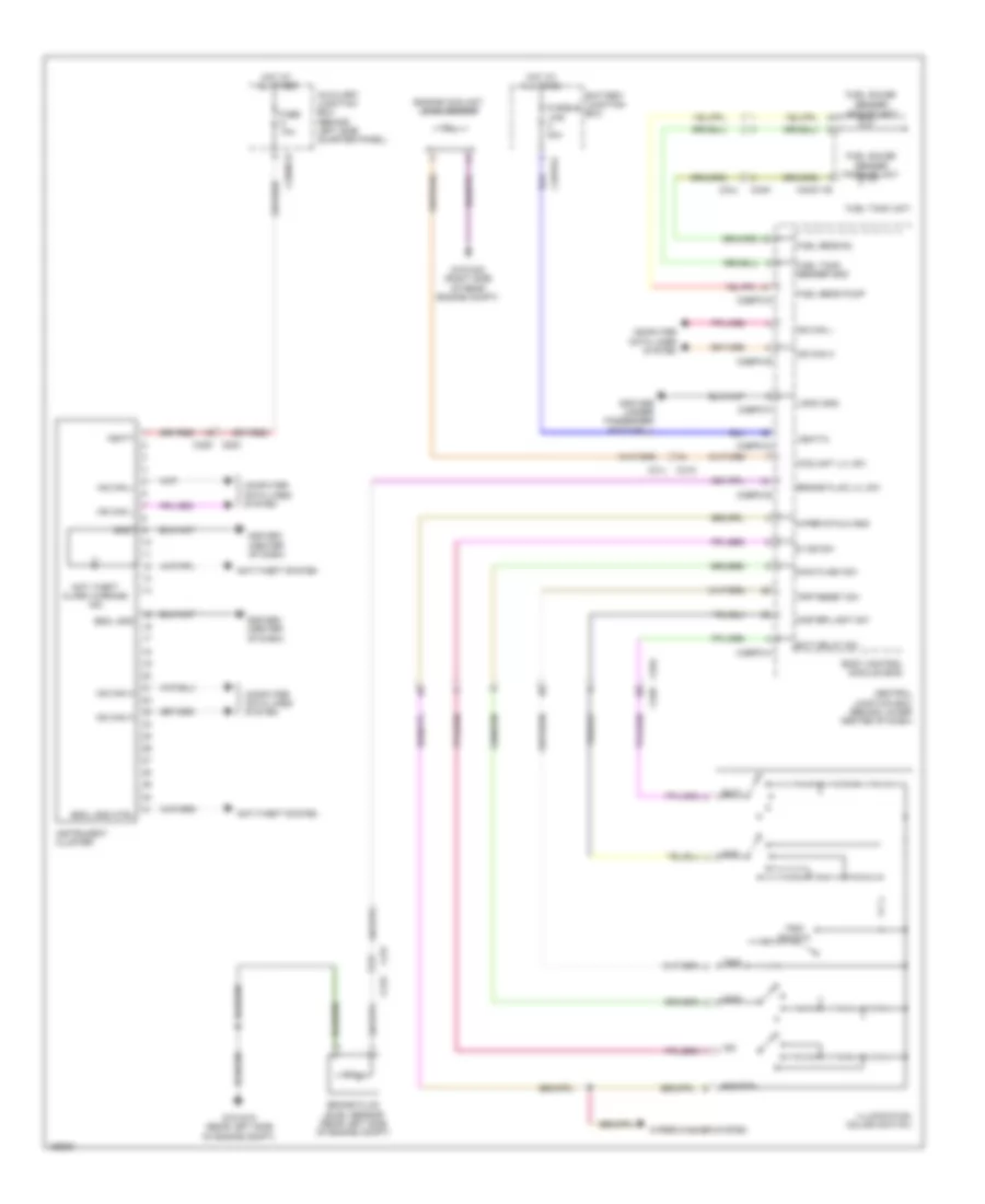 Instrument Cluster Wiring Diagram for Jaguar F Type 2014
