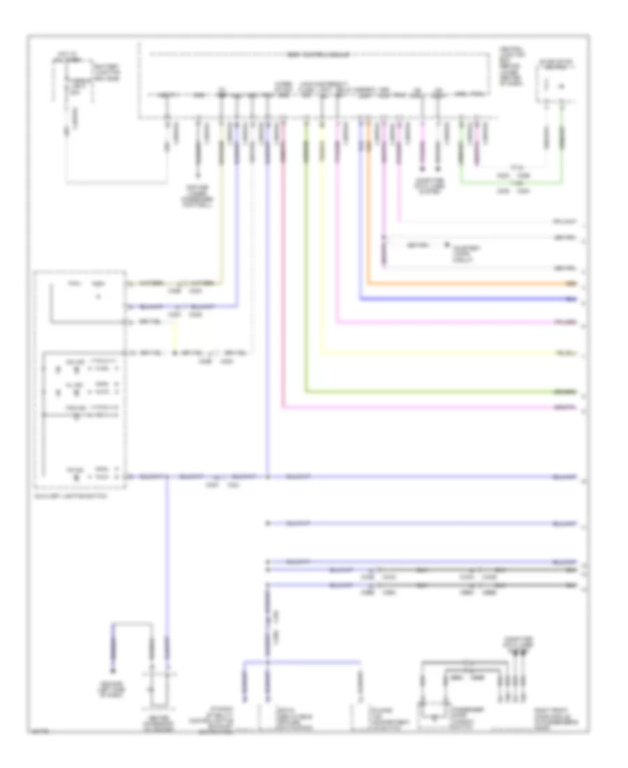 Instrument Illumination Wiring Diagram 1 of 2 for Jaguar F Type 2014