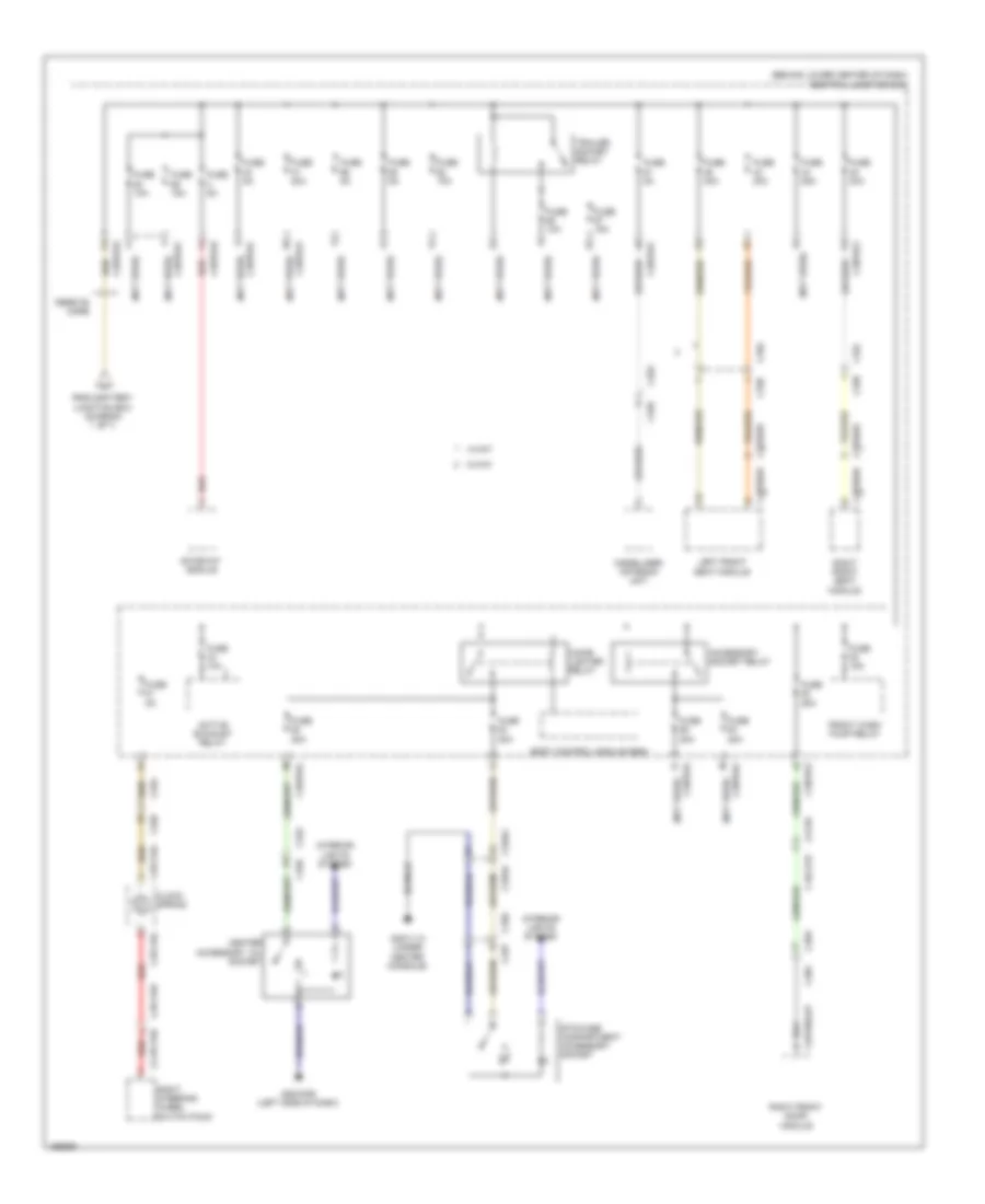 Power Distribution Wiring Diagram 4 of 7 for Jaguar F Type 2014