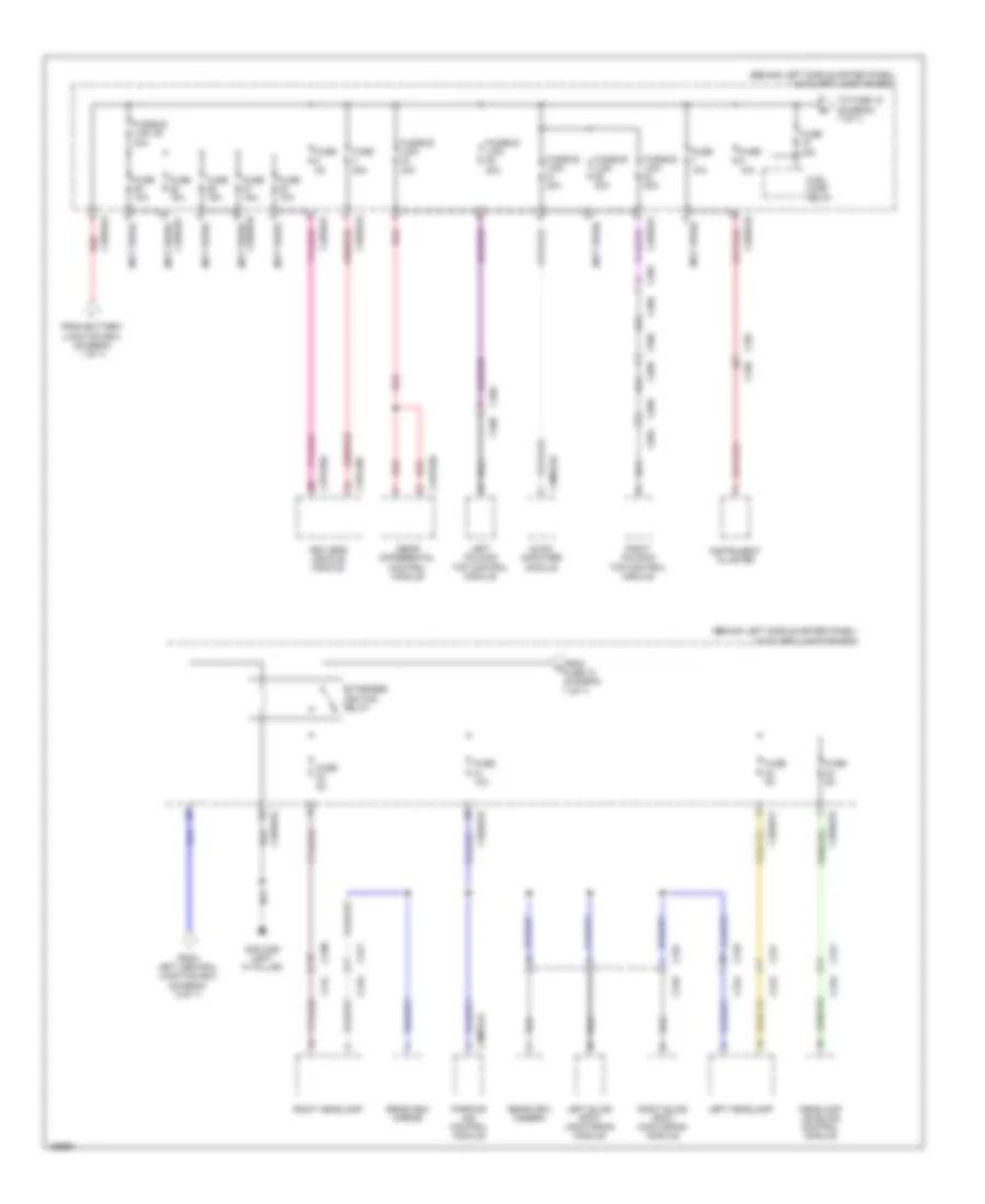 Power Distribution Wiring Diagram 6 of 7 for Jaguar F Type 2014