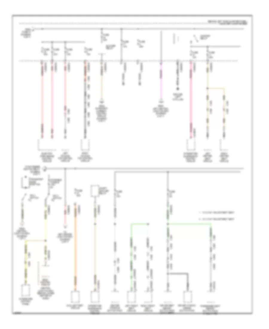 Power Distribution Wiring Diagram 7 of 7 for Jaguar F Type 2014