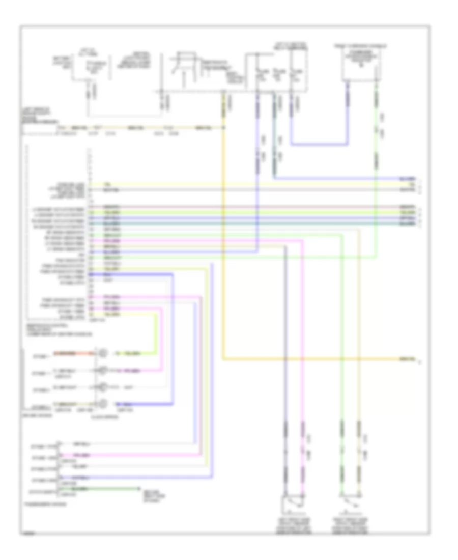 Supplemental Restraints Wiring Diagram 1 of 4 for Jaguar F Type 2014