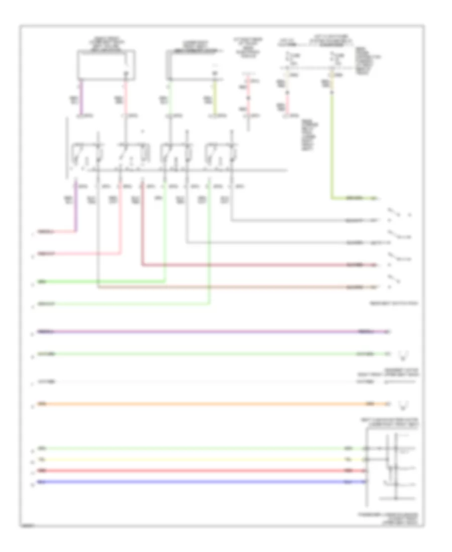 Passenger 16 Way Power Seat Wiring Diagram with Rear Override 2 of 2 for Jaguar XJR 2008