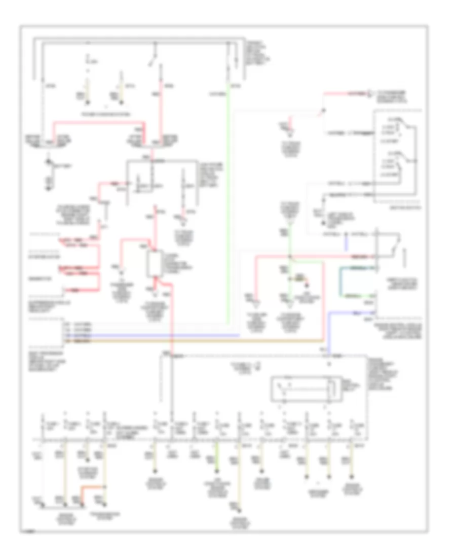 Power Distribution Wiring Diagram 1 of 6 for Jaguar XK8 2000