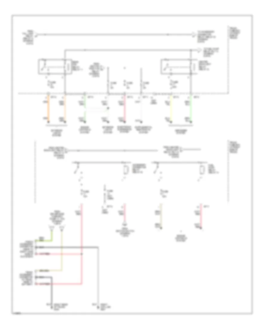 Power Distribution Wiring Diagram 6 of 6 for Jaguar XK8 2000
