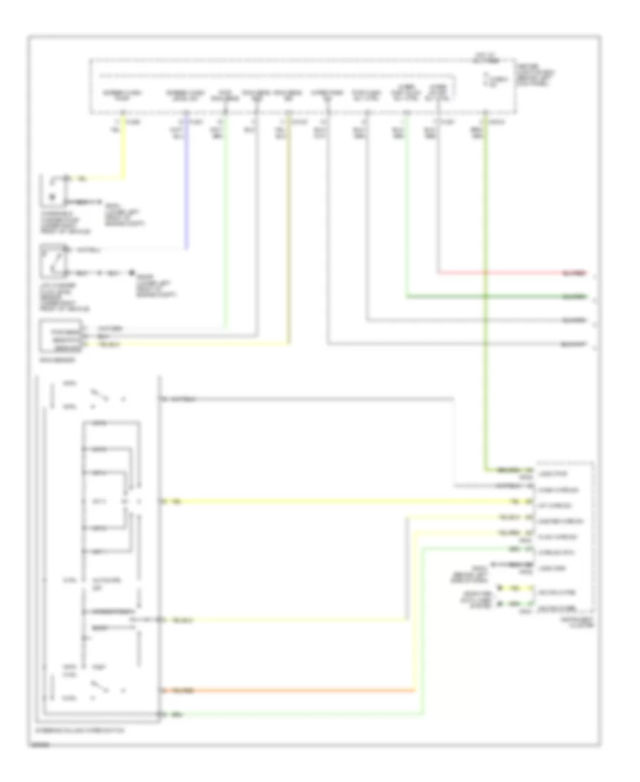 Электросхема стеклоочистителя, дворников и омывателя (1 из 2) для Jaguar XK8 2008