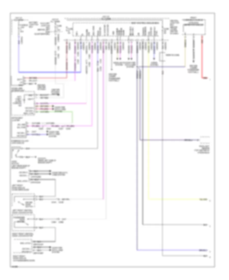 Anti theft Wiring Diagram 1 of 2 for Jaguar F Type V8 S 2014