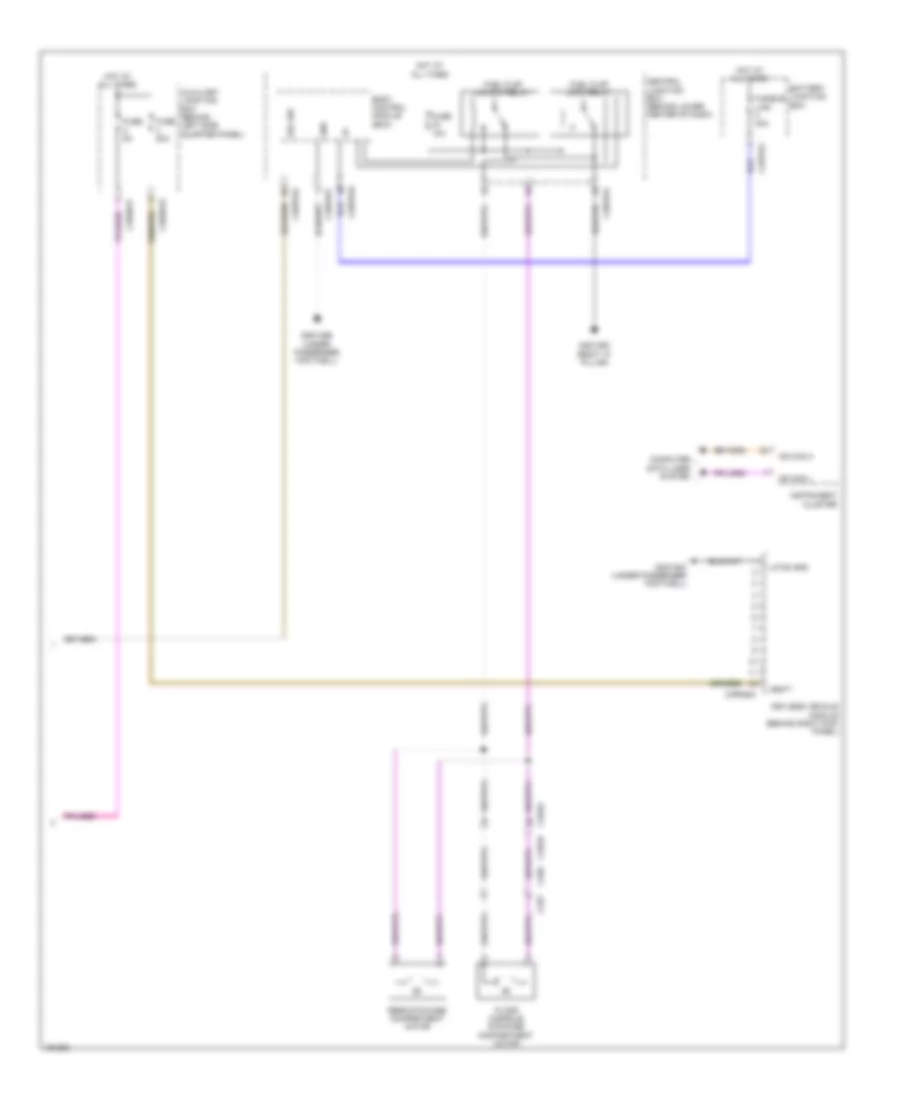 Power Door Locks Wiring Diagram (4 of 4) for Jaguar F-Type V8 S 2014