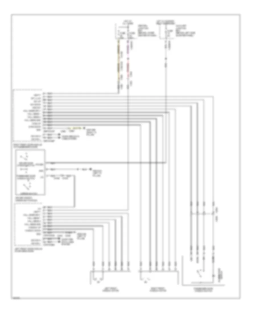 Power Windows Wiring Diagram for Jaguar F Type V8 S 2014