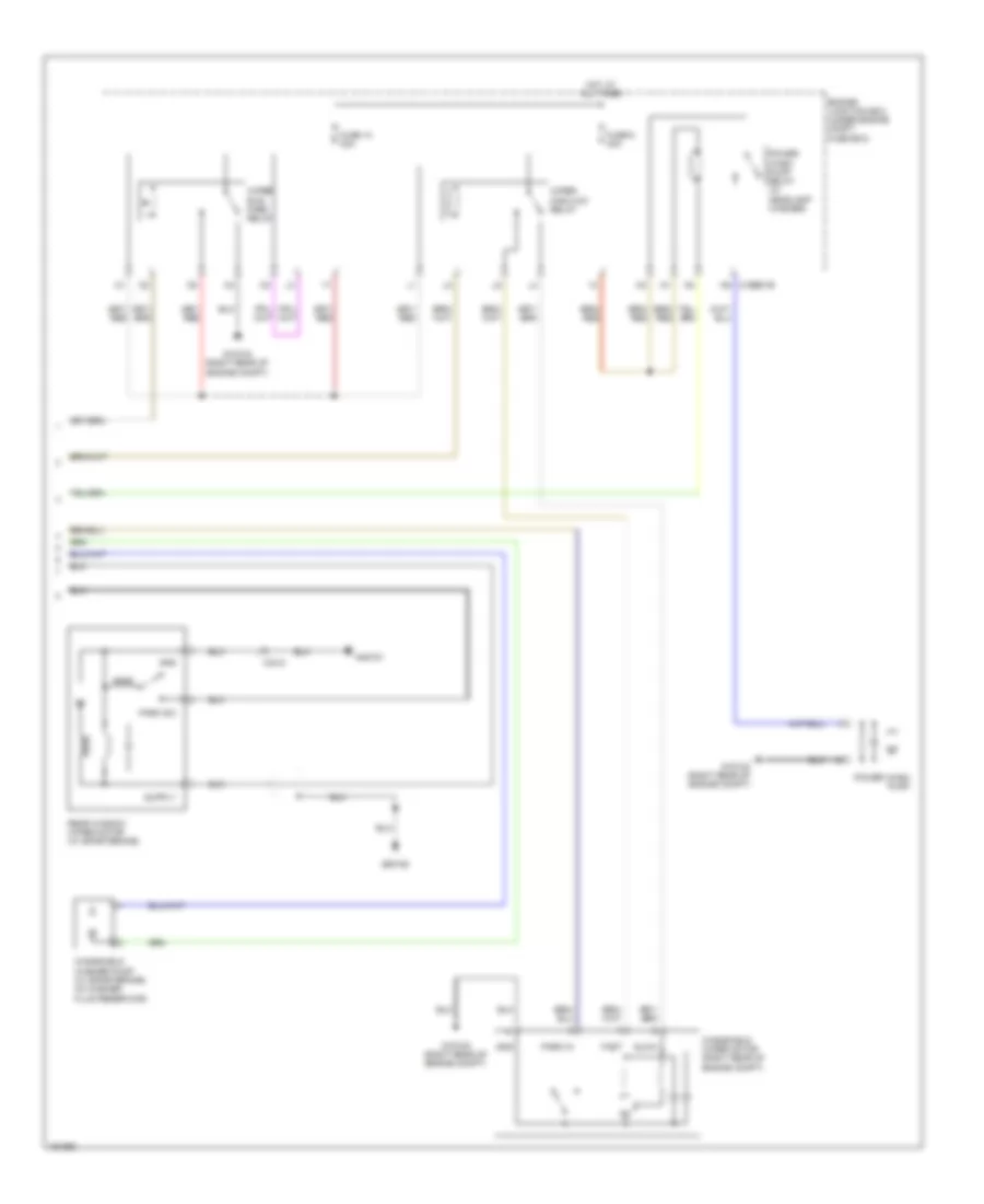 Wiper Washer Wiring Diagram 2 of 2 for Jaguar XF 2014
