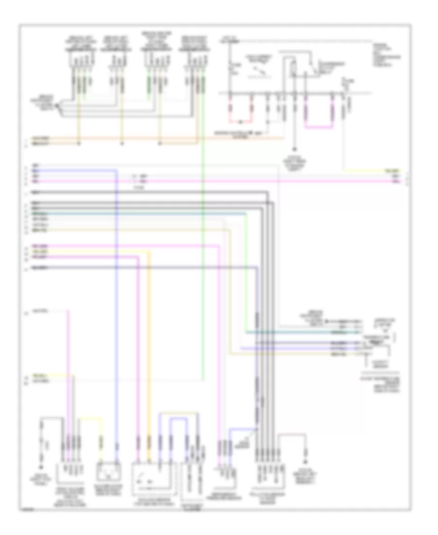 Automatic AC Wiring Diagram (2 of 3) for Jaguar XF 2014