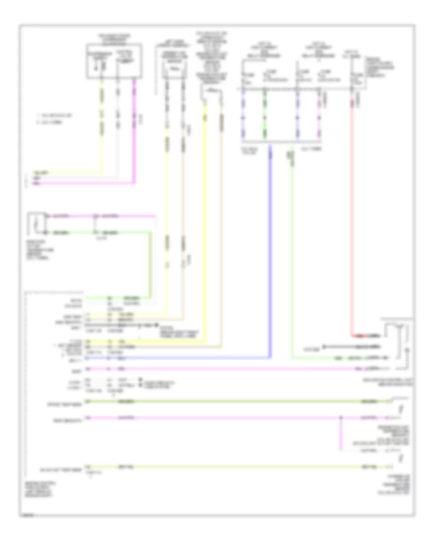 Automatic AC Wiring Diagram (3 of 3) for Jaguar XF 2014