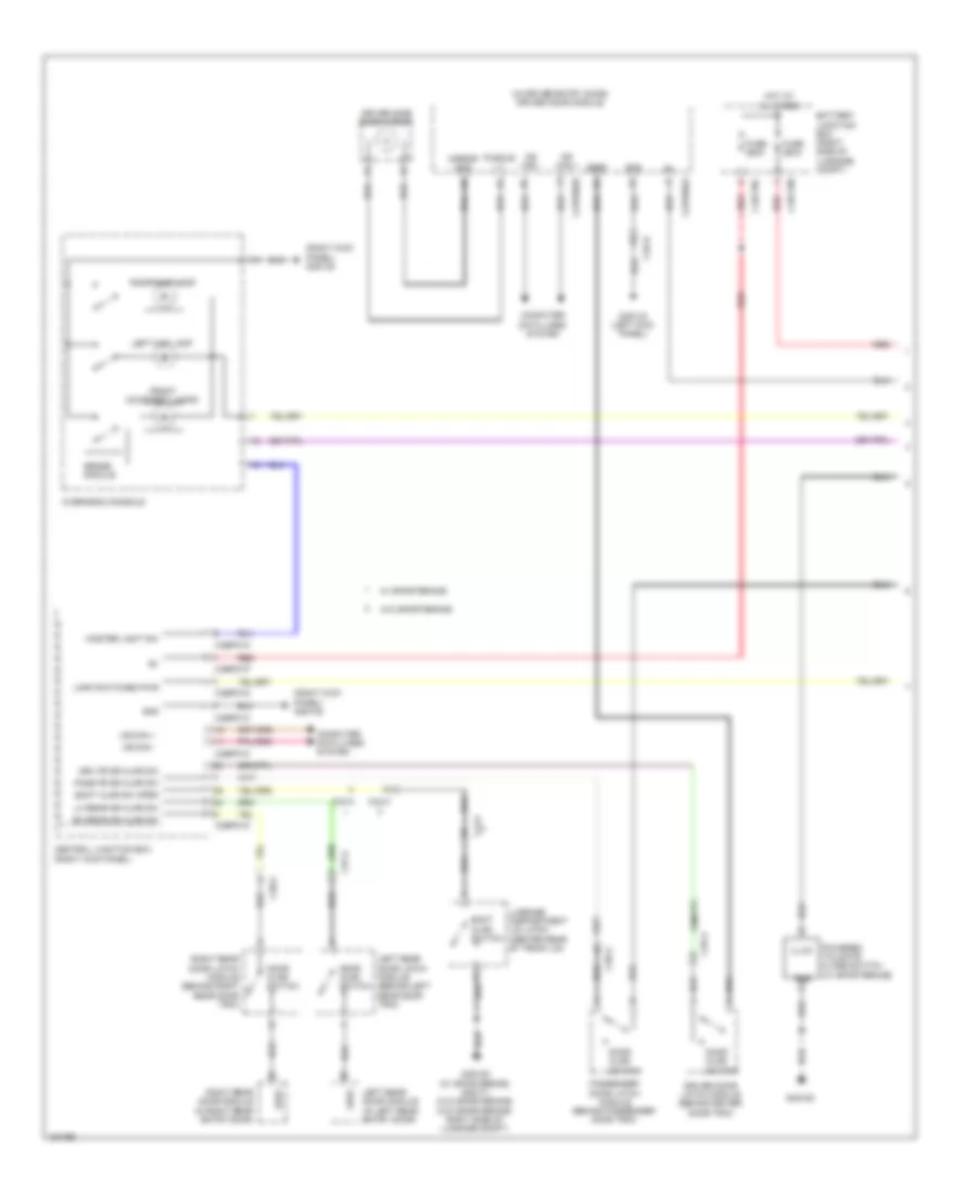 Courtesy Lamps Wiring Diagram 1 of 2 for Jaguar XF 2014