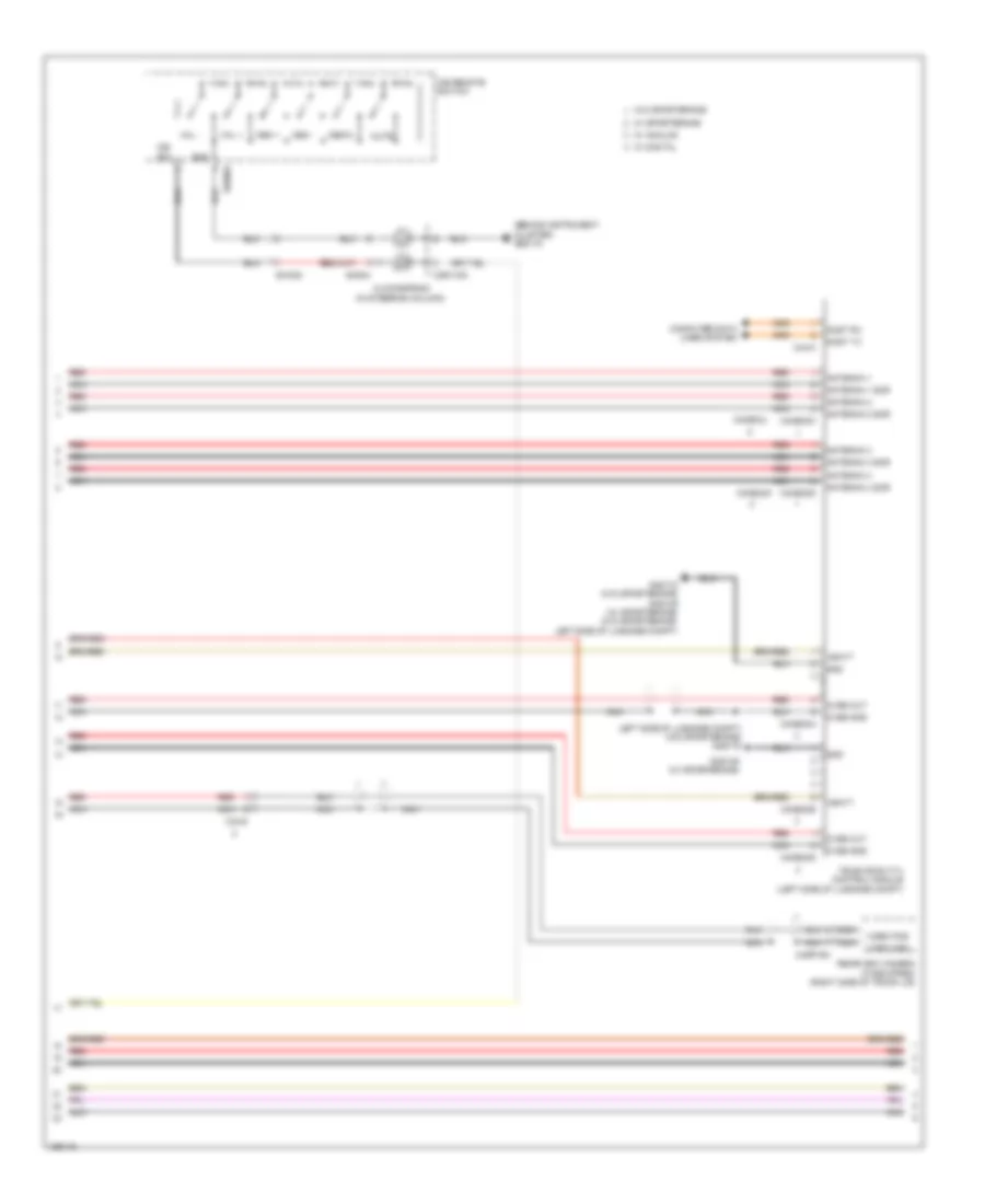 Navigation Wiring Diagram, 10 Speaker System (2 of 5) for Jaguar XF 2014