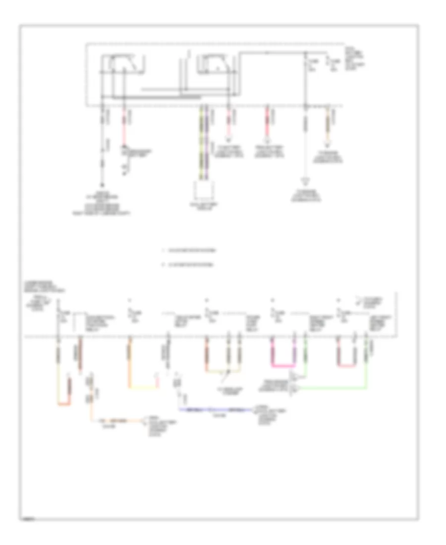 Power Distribution Wiring Diagram (6 of 6) for Jaguar XF 2014