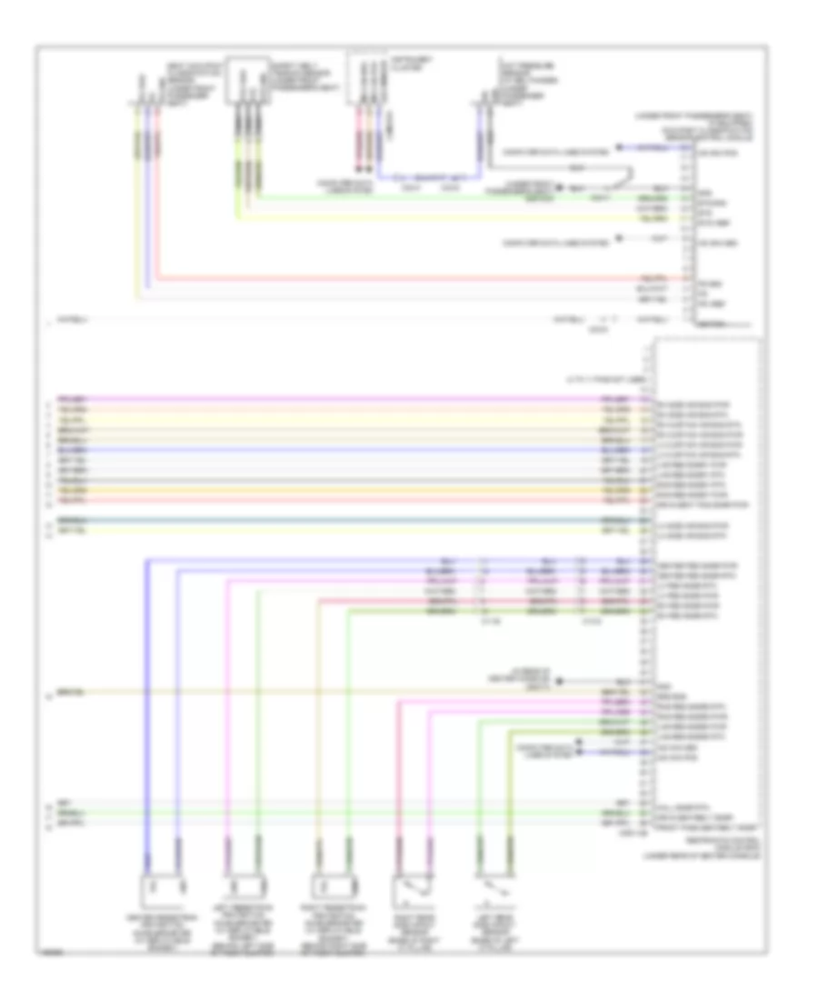 Supplemental Restraints Wiring Diagram (3 of 3) for Jaguar XF 2014