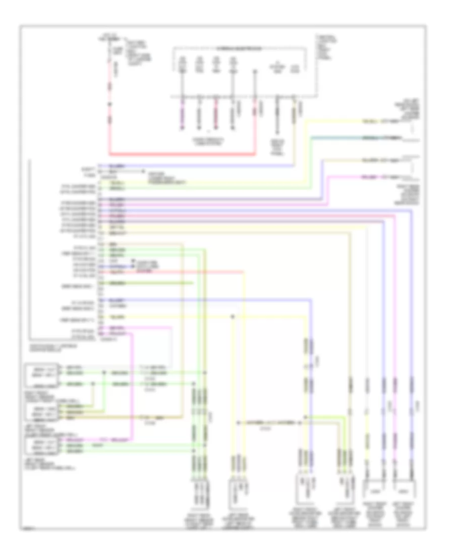 Electronic Damper Control Wiring Diagram for Jaguar XF 3.0L 2014