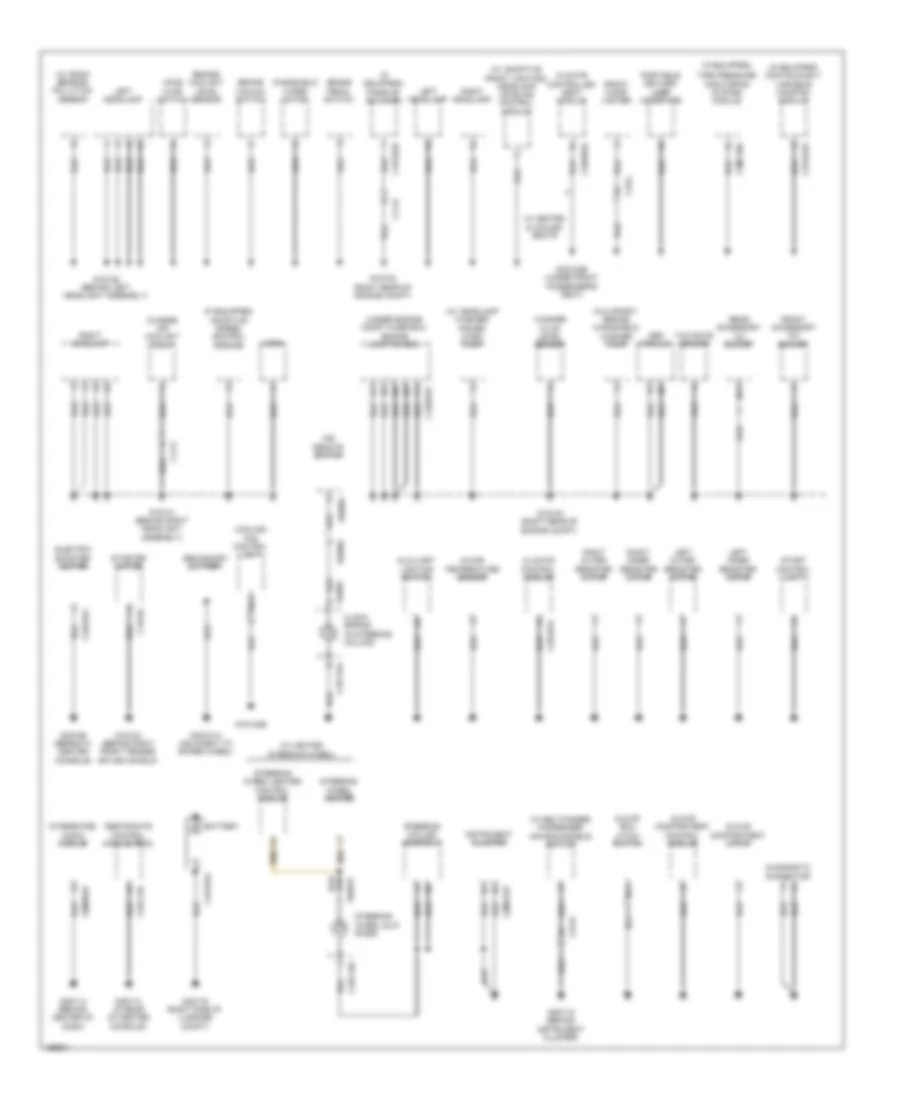 Ground Distribution Wiring Diagram 1 of 4 for Jaguar XF 3 0L 2014