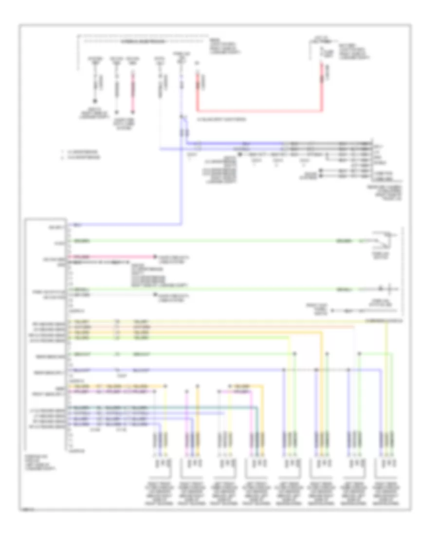 Parking Assistant Wiring Diagram for Jaguar XF 3.0L 2014
