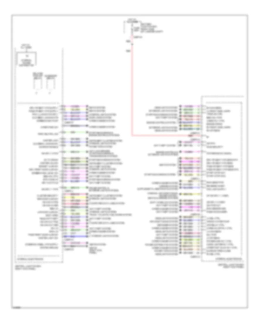 Central Junction Box Wiring Diagram for Jaguar XF Luxury 2009