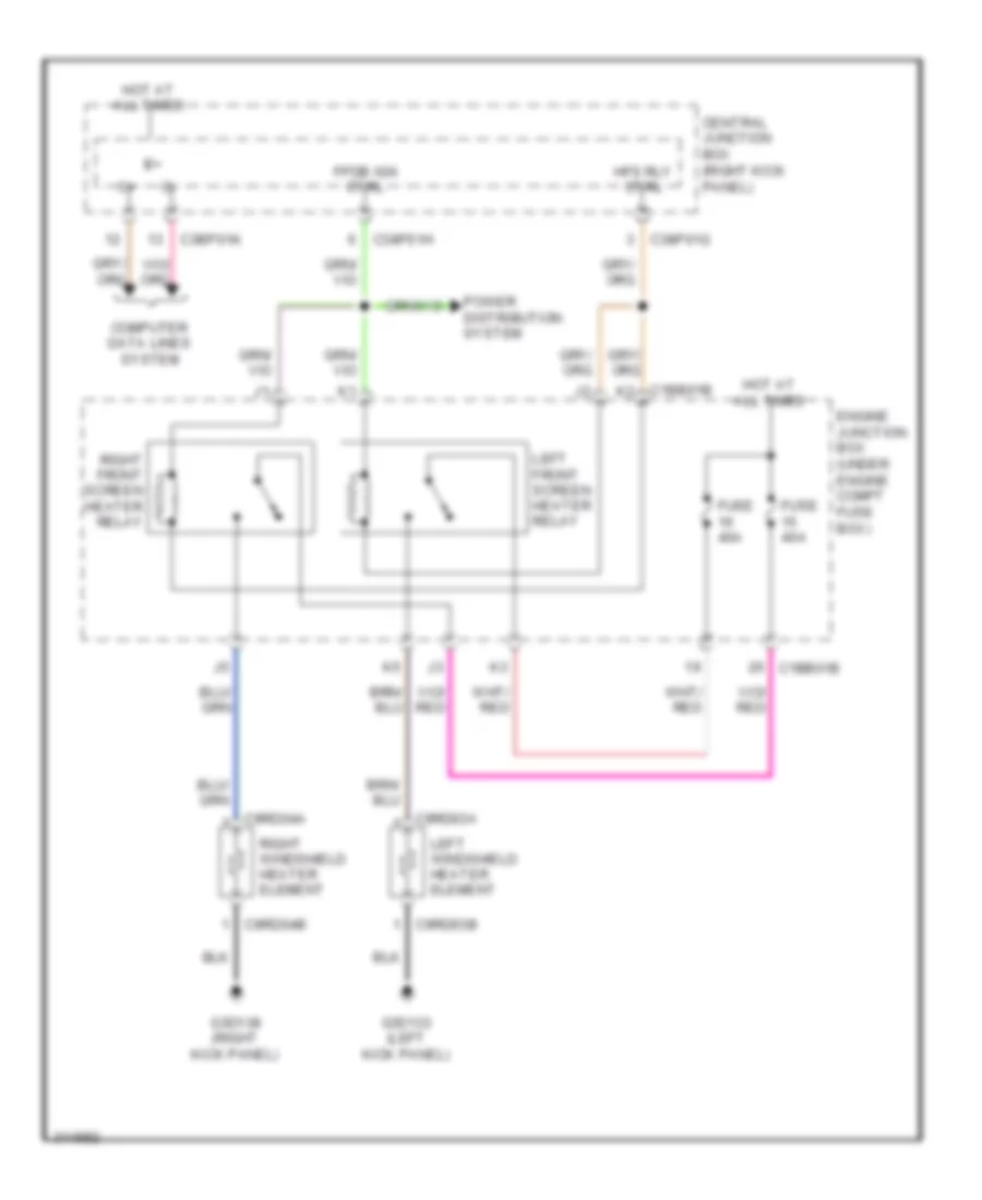 Heated Windshield Wiring Diagram for Jaguar XF Luxury 2009