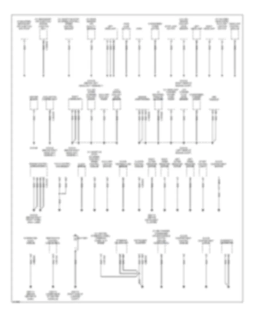 Ground Distribution Wiring Diagram 1 of 3 for Jaguar XF Luxury 2009