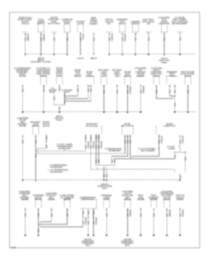 Ground Distribution Wiring Diagram 2 of 3 for Jaguar XF Luxury 2009