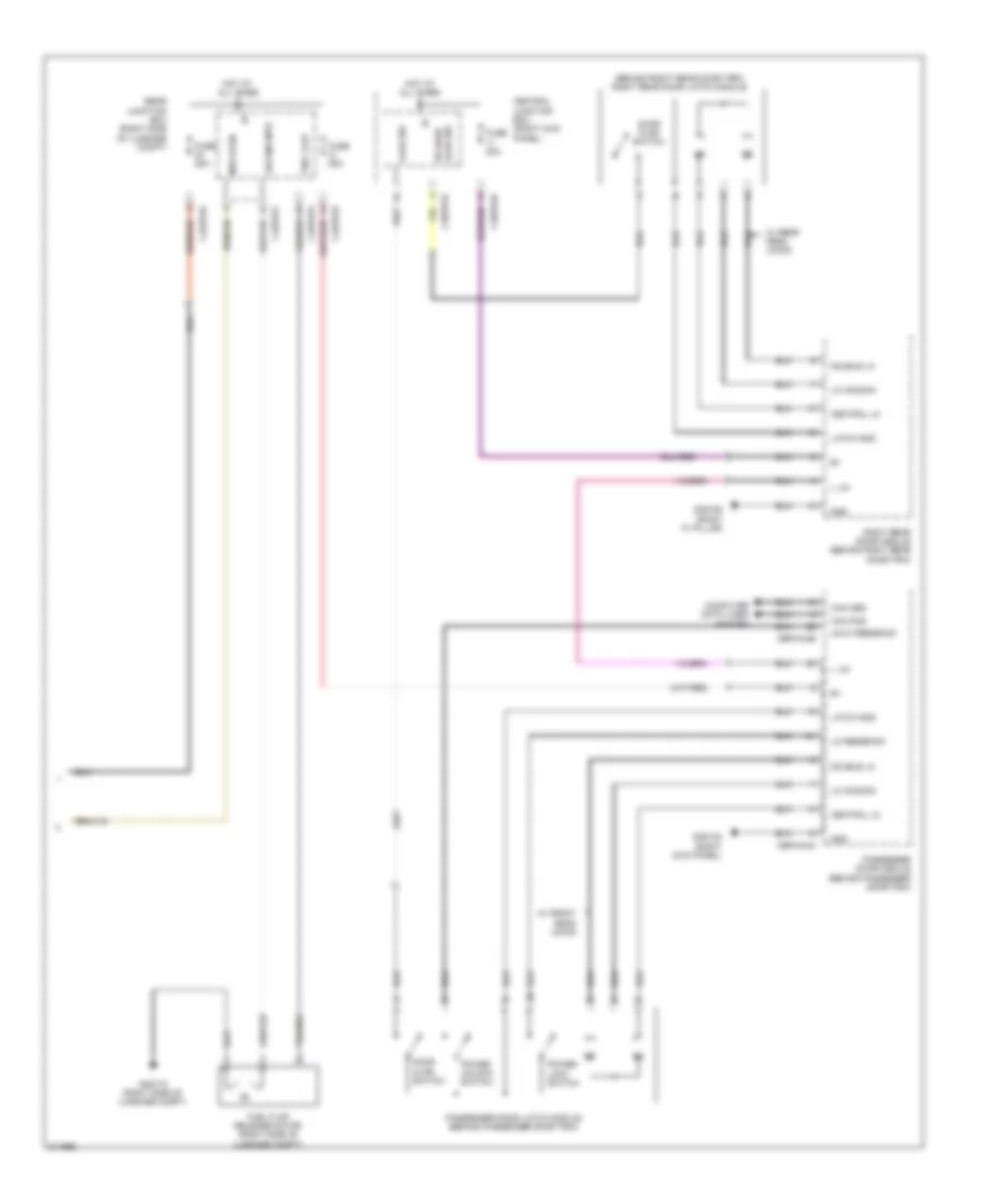 Door Lock Wiring Diagram (2 of 2) for Jaguar XF Luxury 2009